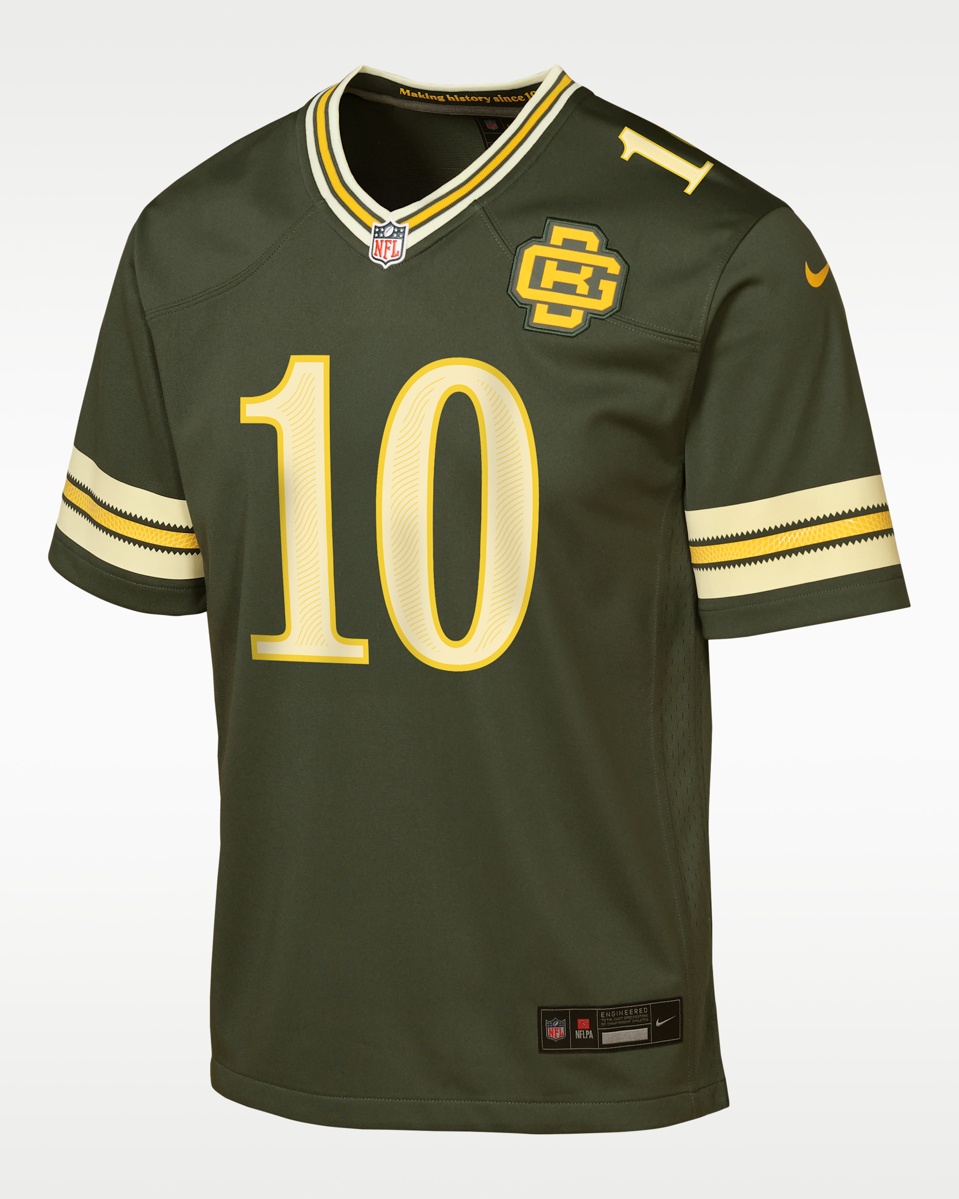 【150相当】Nike NFL ジャイアンツ バークリー ゲームシャツ Jordan Love Green Bay Packers Rivalries Collection Big Kids' Nike